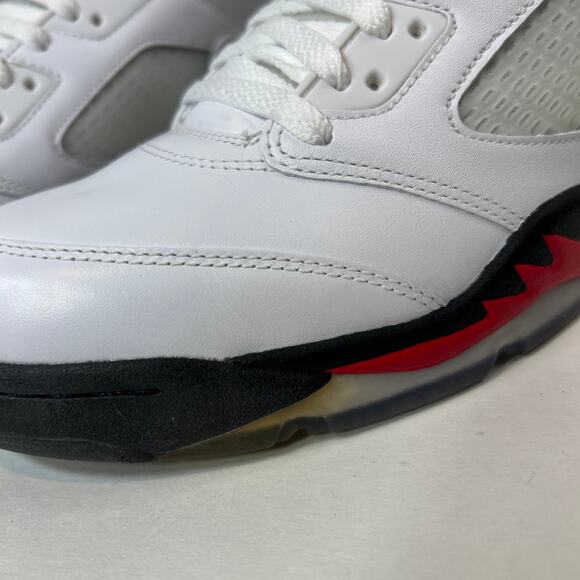Air Jordan 5 Retro Fire Red Silver Tongue Men’s 9.5 (2012) – Style 136027-100 - Picture 12 of 16